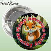 リスがアメリカを再び環境に良くする 缶バッジ