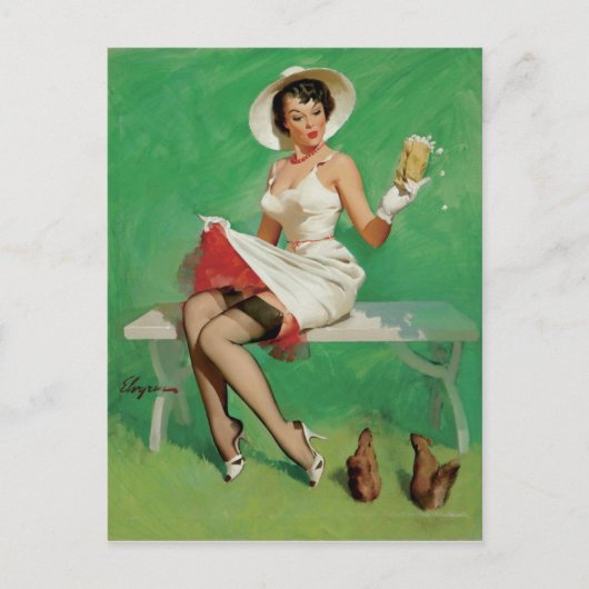 リスがピン留めする ポストカード (正面)