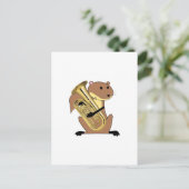 リスがユーフォニアムを演奏する ポストカード (スタンド正面)