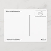 リスがユーフォニアムを演奏する ポストカード (裏面)