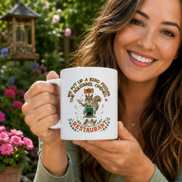 リスがレストランを開店!面白いマグカップ コーヒーマグカップ