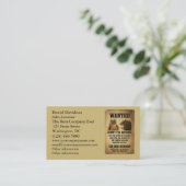 リスが付いている望まれたポスター 名刺 (スタンド正面)