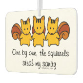 リスが僕の正気を取る カーエアーフレッシュナー (左)