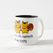 リスが僕の正気を取る ツートーンマグカップ (正面右)