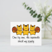 リスが僕の正気を取る ポストカード (スタンド正面)