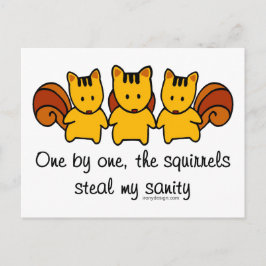 リスが僕の正気を取る ポストカード