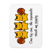 リスが僕の正気を取る マグネット (縦)