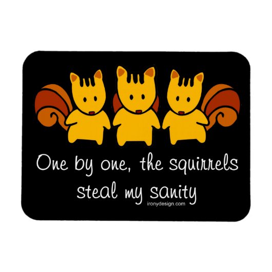 リスが僕の正気を取る マグネット (横)