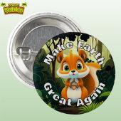 リスが再び地球素晴らしを環境にする 缶バッジ