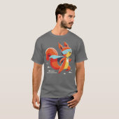 リスが動いてる Tシャツ (正面フル)