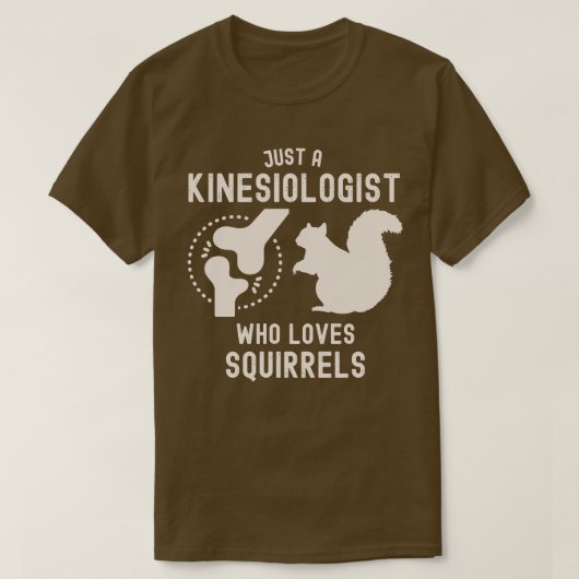 リスが大好きなキネシオロジスト Tシャツ (デザイン正面)