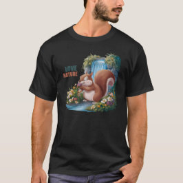リスが大好きな人向けの可愛いリス Tシャツ