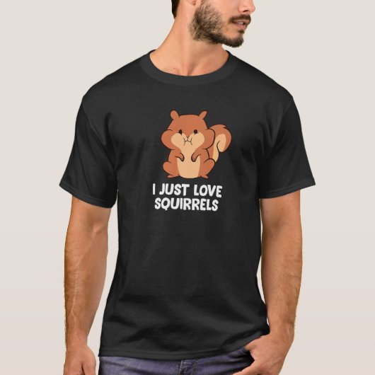 リスが大好き Tシャツ (正面)