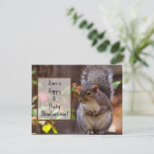 リスが忍耐強く感謝の気持ちを祈る シーズンカード (スタンド正面)