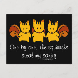 リスが私の正気を奪う ポストカード