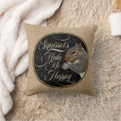 リスが私を幸せにする – リスの恋人 クッション (ブランケット)