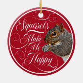 リスが私を幸せにする – リスの恋人 セラミックオーナメント (裏面)
