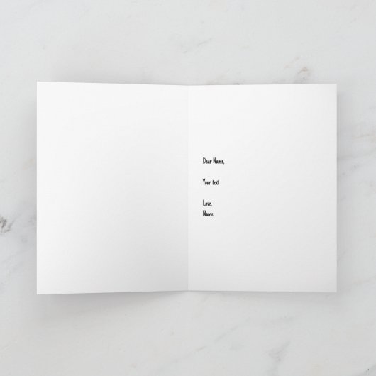 リスが道路を横断する理由グリーティングカード カード (内部)