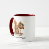 リスここは温室だ！ユーモア マグカップ (正面左)