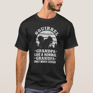 リスじいさん メンズTシャツ 普通のじいさんみたいなリスじいさんだけど Tシャツ