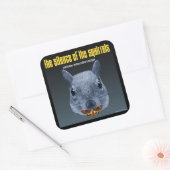 リスたちの沈黙 – パロディ スクエアシール (封筒)