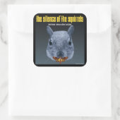 リスたちの沈黙 – パロディ スクエアシール (バッグ)