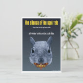 リスたちの静けさ-パロディ サンキューカード (スタンド正面)