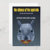 リスたちの静けさ-パロディ ノートカード (正面/裏面)