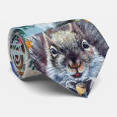 リスだらけのタイツ ネクタイ (ロール)