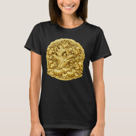 リスだらけの壮大な古代の木 Tシャツ