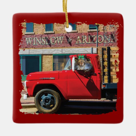 リスだ、殿 セラミックオーナメント (正面)