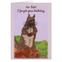 リスとの忘れられる遅れて誕生日誕生日