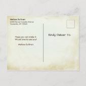 リスとカボチャの秋のクラシックSTD 案内ポストカード (裏面)