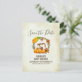 リスとカボチャの秋のクラシックSTD 案内ポストカード (スタンド正面)