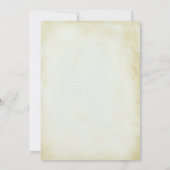 リスとカボチャの誕生日パーティーの招待状 招待状 (裏面)