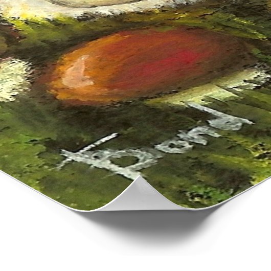 リスとキノコ ポスター (角)