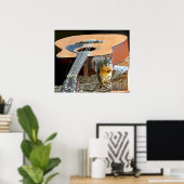 リスとギター ポスター (ホームオフィス)