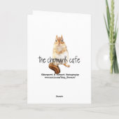 リスとデイジーハッピーバースデーカード カード (裏面)