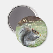 リスとデイジーマーク9:23 Verse マグネット (正面/裏面)