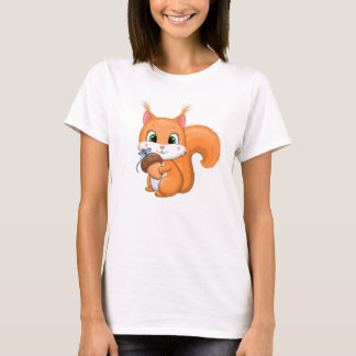 リスとドングリ。 Tシャツ