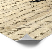 リスとハートバルーン ポスター (角)