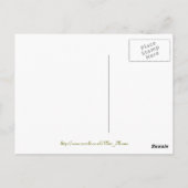 リスとバラ ポストカード (裏面)