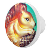 リスとピネコンのヴィンテージ秋冬オーナメント セラミックノブ (右)