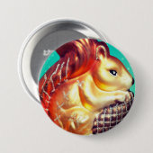 リスとピネコンのヴィンテージ秋冬 缶バッジ (正面&裏面)