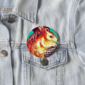 リスとピネコンのヴィンテージ秋冬 缶バッジ (インサイチュ)