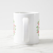 リスとピンクの花 ジャンボコーヒーマグカップ (裏面)