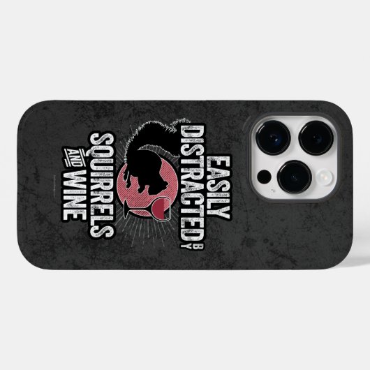 リスとワインのケースメイトに容易に気を散らす Case-Mate iPhoneケース (裏面 (横))