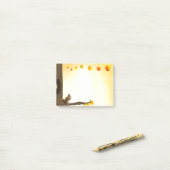 リスと紅葉のメモ ポストイット (デスク上)