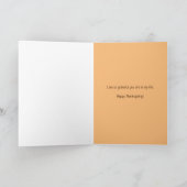 リスと素晴らしい葉の感謝祭 シーズンカード (内部)