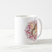 リスと花 コーヒーマグカップ (正面右)